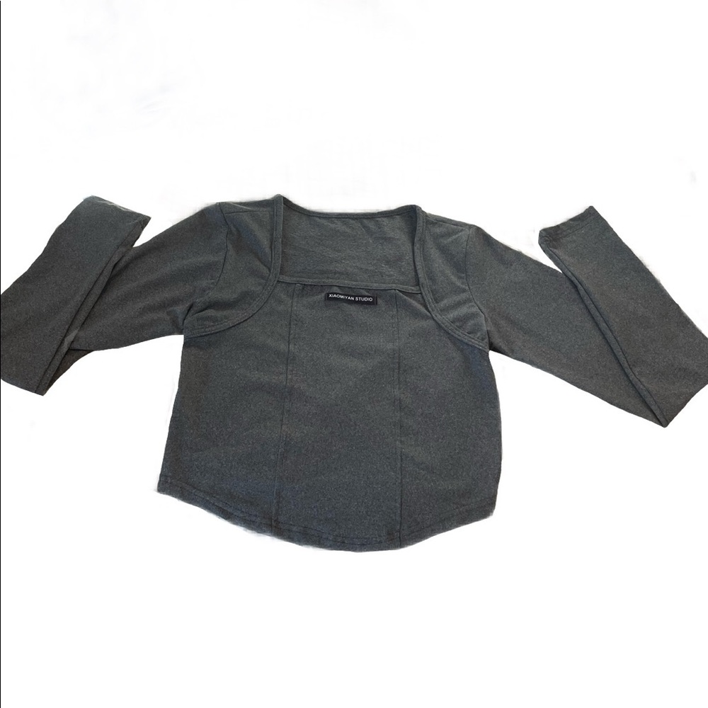 womens grey long sleeve